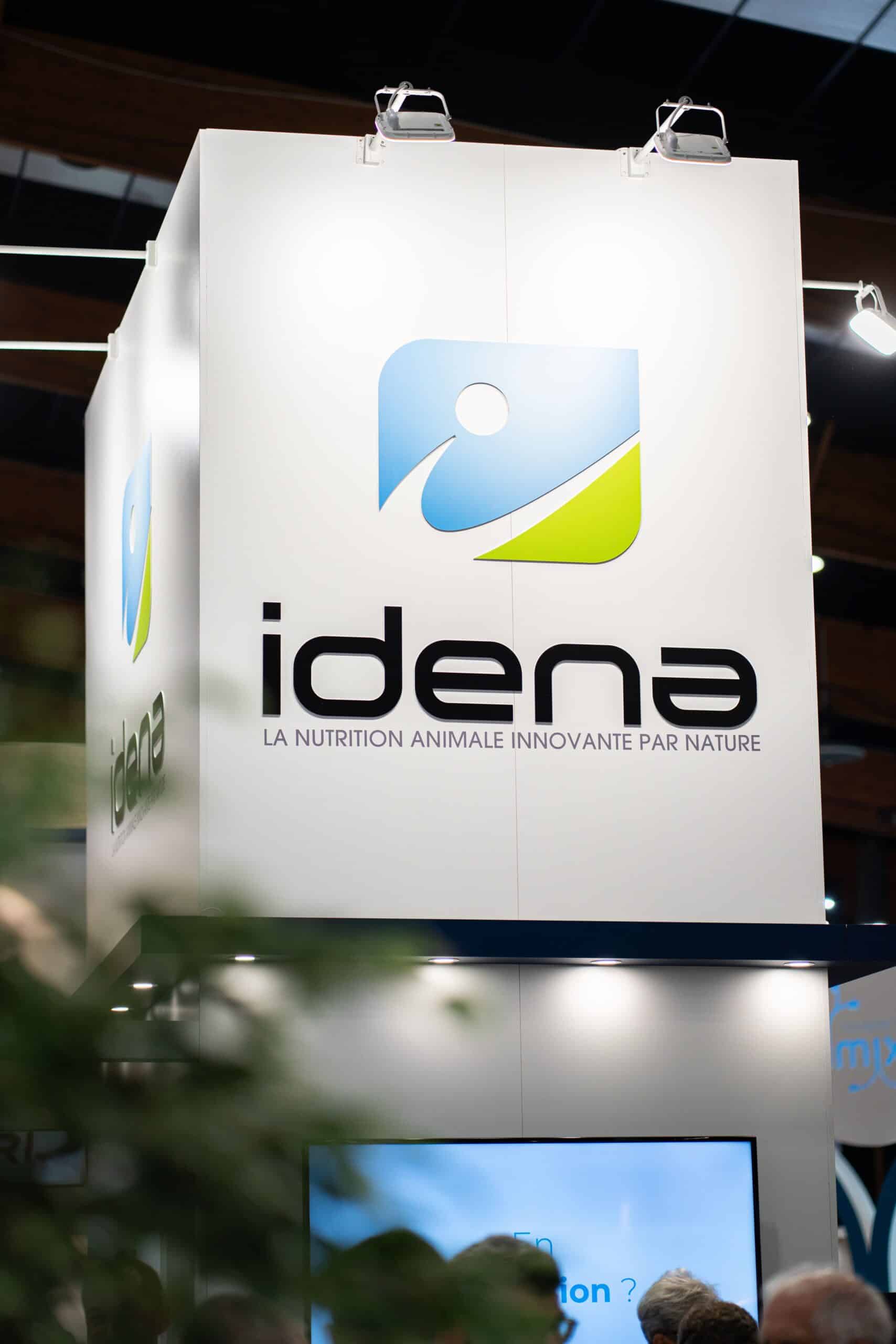 IDENA logo on our stand at SPACE Rennes 2023